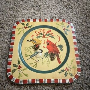 Lenox Holiday Birds Square Plate-